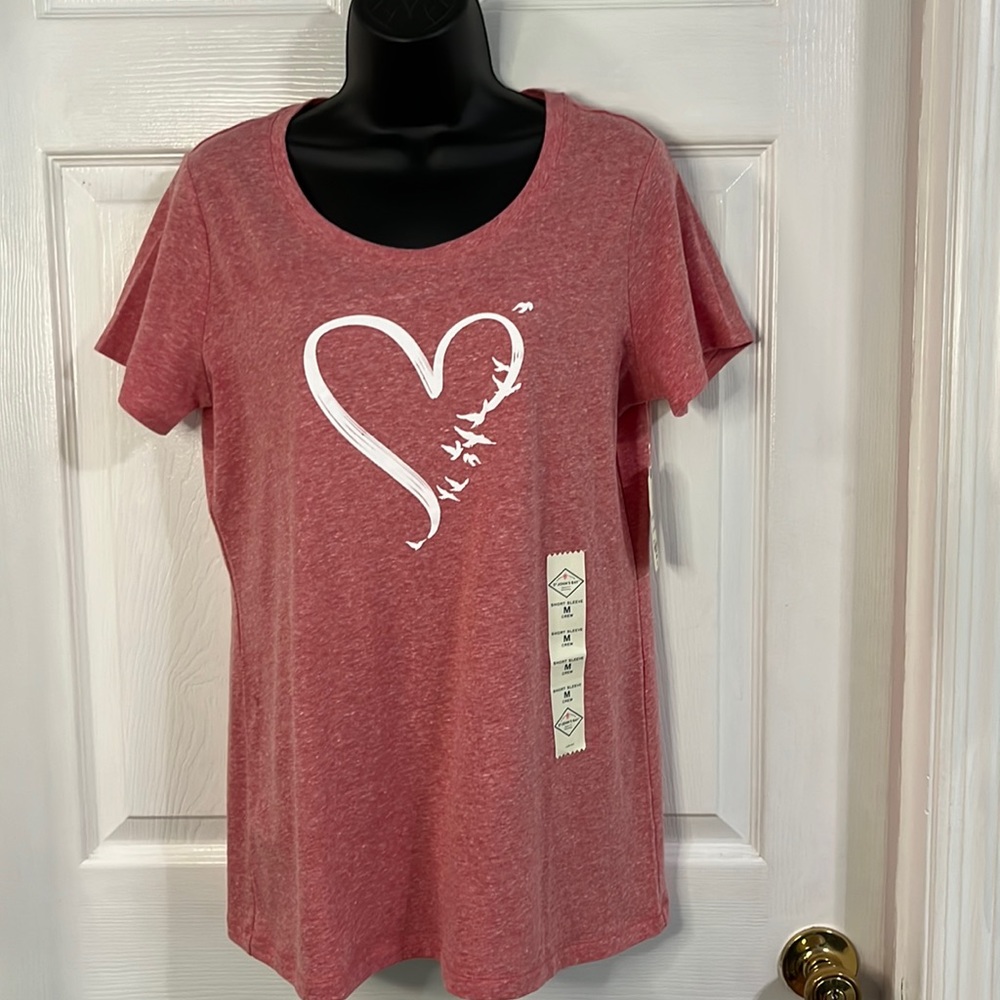 St. John’s Bay short sleeve tee, size medium, NWT.